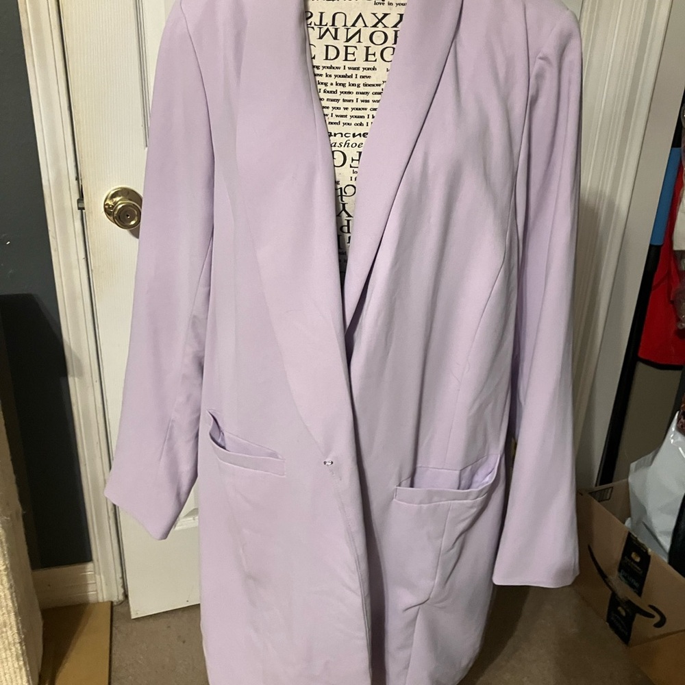 Eloquii Light Purple Women's Blazer